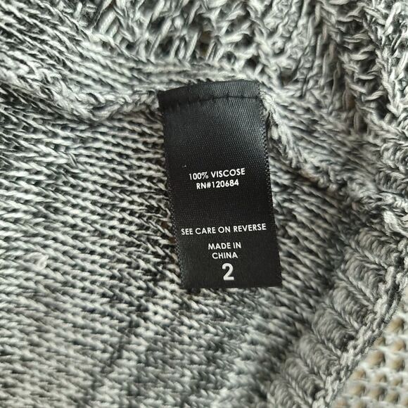 Torrid 2X Black White Sleeveless Knit Cardigan - Picture 5 of 10